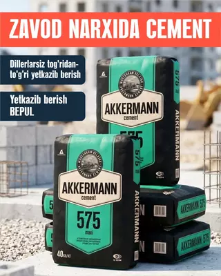 AKKERMANN 575 markali sement (40kg) OOO Ohangaronsement